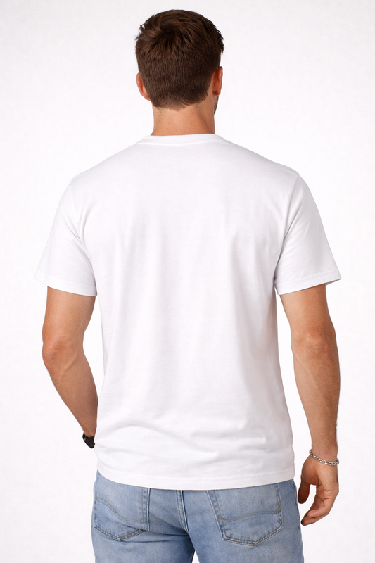 The signature T-Shirt Ronde Hals 100% katoen - Logo Borst